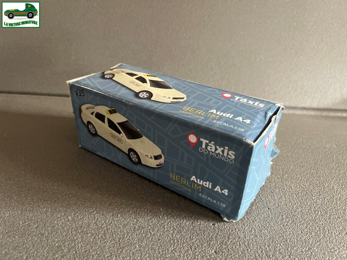 Voiture Miniature Audi A4 Berlin Taxi du Monde Welly au 1/38
