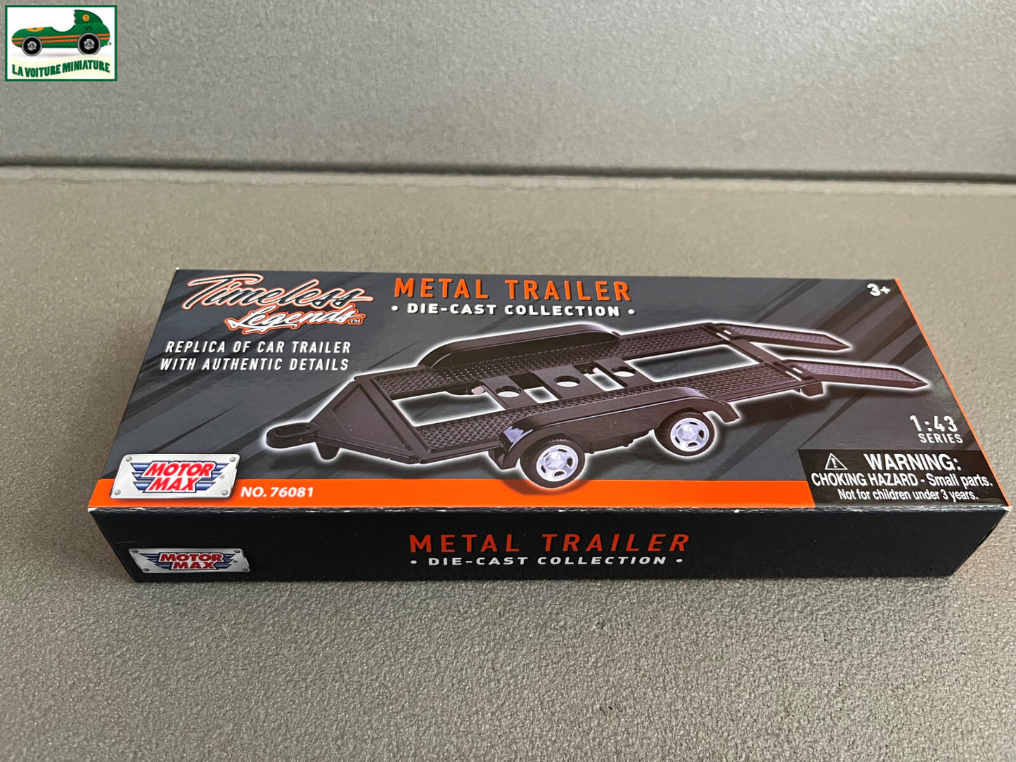 Voiture miniature Remorque Porte Voiture MotorMax Assistance Dépannage au 1/43