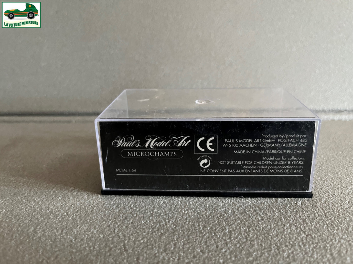 Voiture Miniature Formule 1 F1 Benneton Brundle MicroChamps Minichamps au 1/64