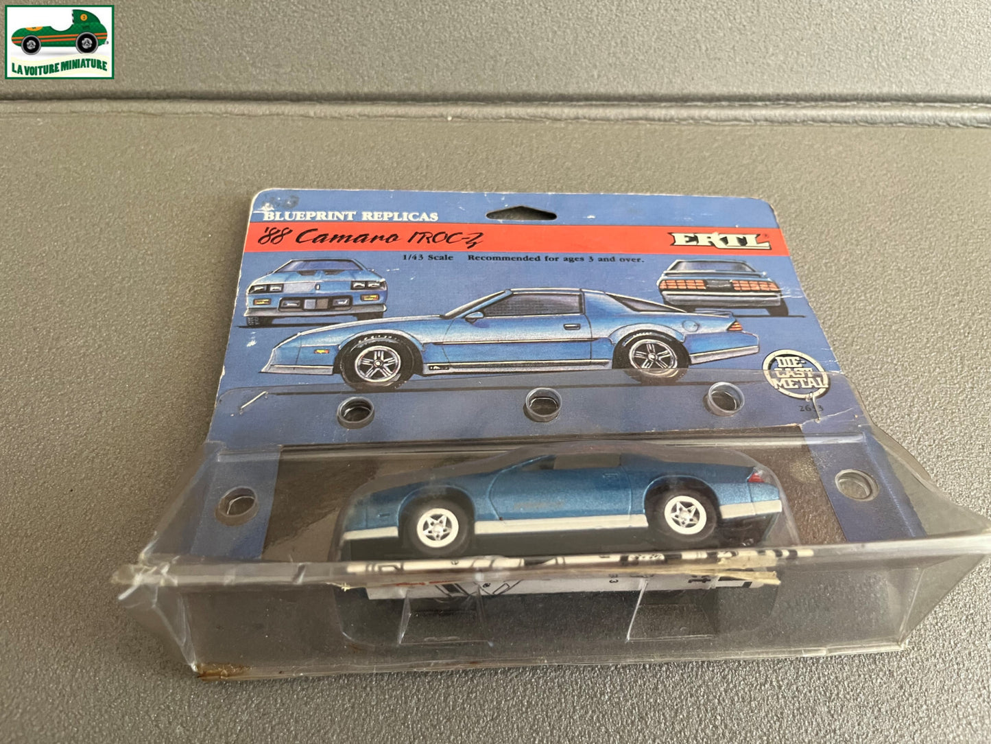 Voiture Miniature Chevrolet Camaro IROC-Z ERTL au 1/43