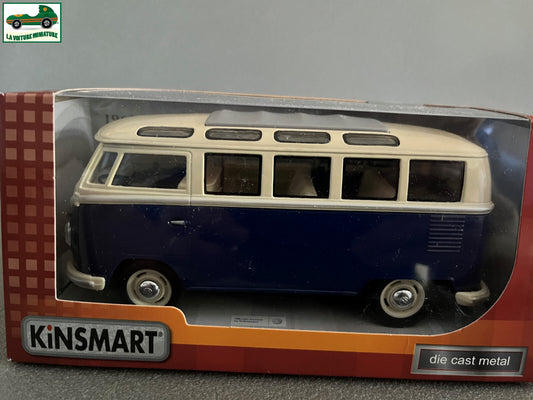 Voiture miniature Volkswagen Combi Samba Bus Kinsmart au 1/24