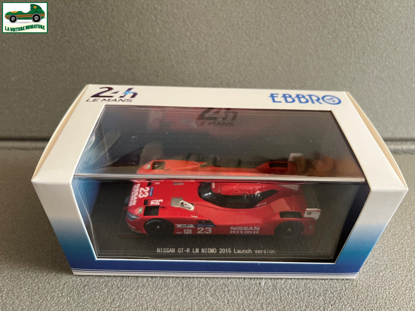 Voiture Miniature Nissan GT-R LM Nismo Launch Version 2015 Ebbro Le Mans 1/43