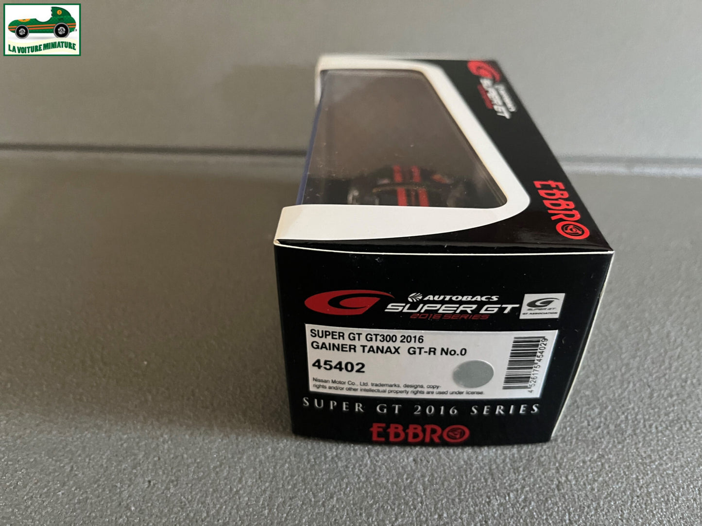 Voiture Miniature Gainer Tanax GT-R Super GT GT300 2016 Ebbro au 1/43