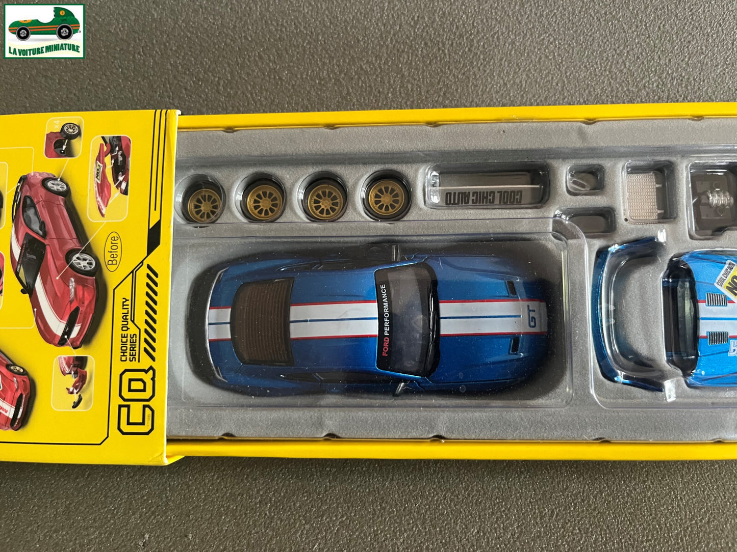 Voiture Miniature Ford Mustang GT 2018 Tuning CCA Cool Chic Auto 1/42 non 1/43