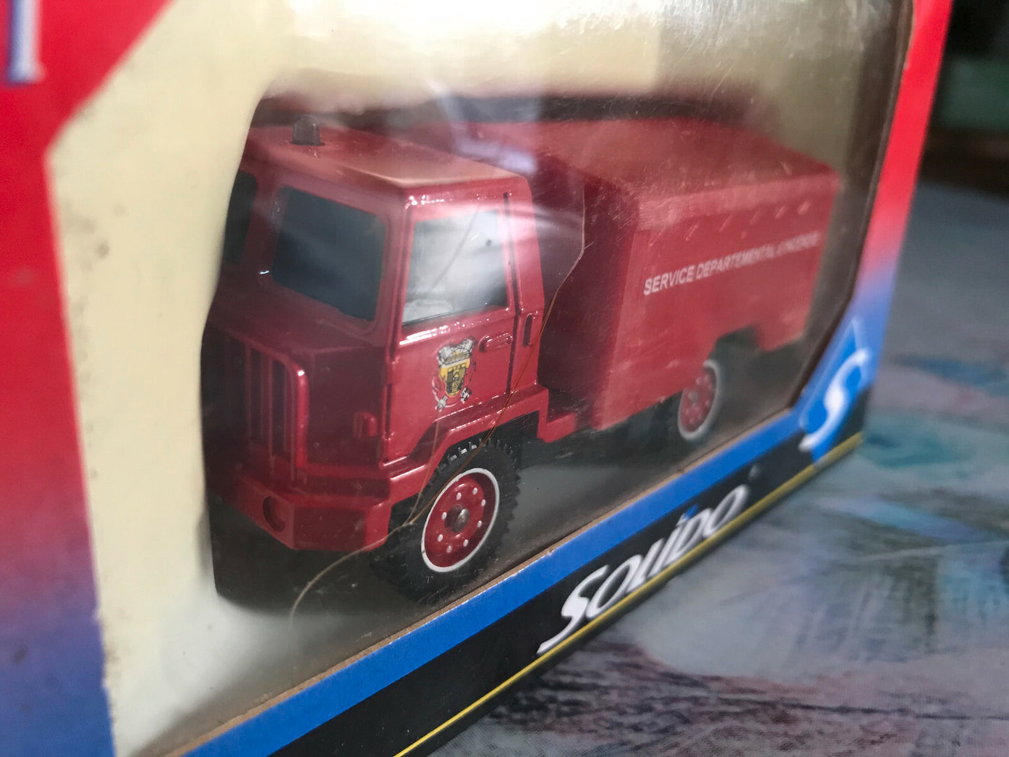 Voiture Miniature Pompiers Camion 2162 Berliet 4x4 Tuyaux Solido TonerGam 1/50