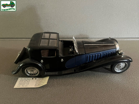 Voiture miniature Bugatti Royale Coupé Napoleon 1930 Franklin Mint 1/24 Défauts