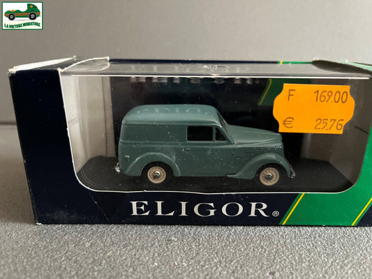 Voiture miniature Renault Juvaquatre Camionnette Tolée Eligor France au 1/43