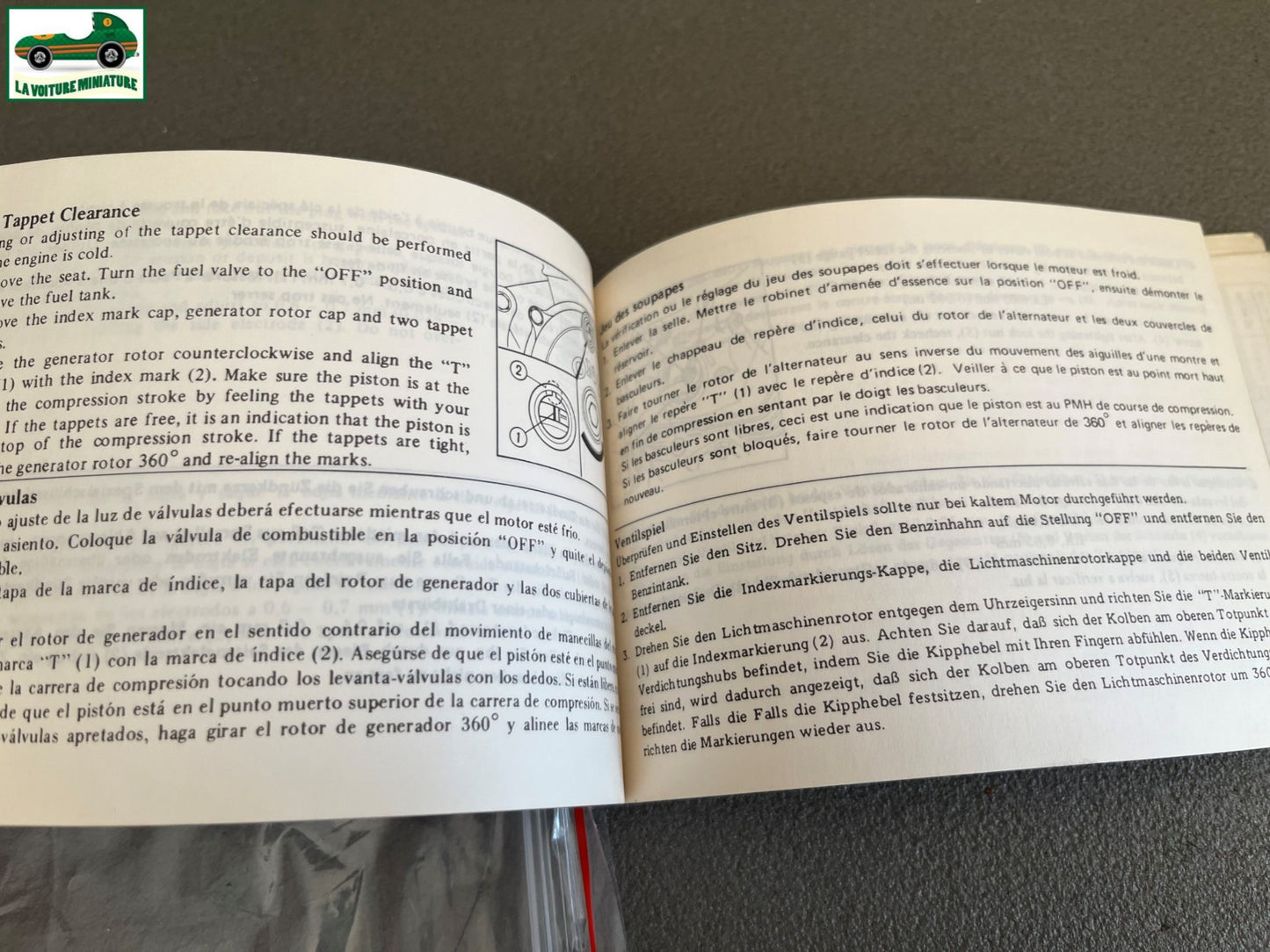 Ancien Dépliant Documentation Entretien Moto Honda XL 125 R 1982