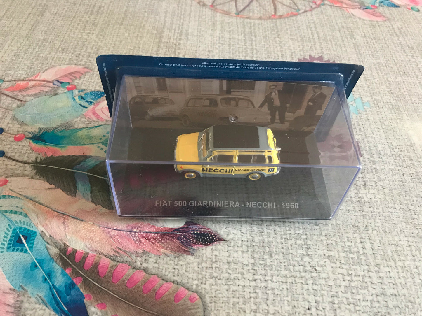 Voiture miniature Publicitaire Fiat 500 Giardiniera Necchi 1960 Jardinier 1/43