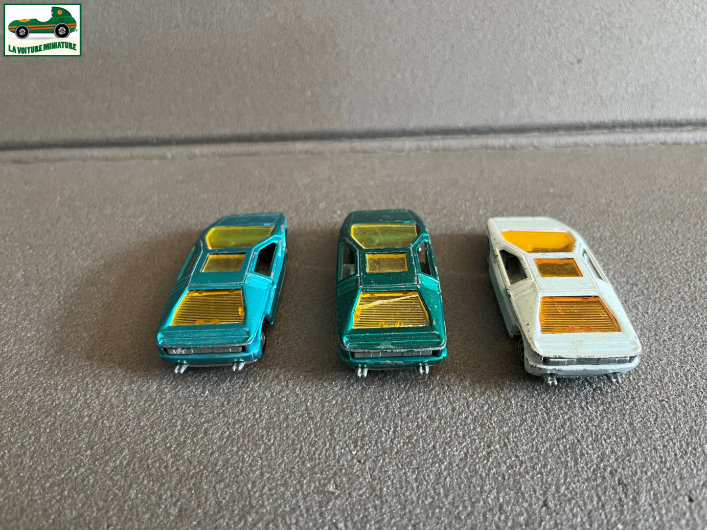 Ancienne Miniature Voiture Lot de 3 Maserati Bommerang MiniJet Norev France 1/64