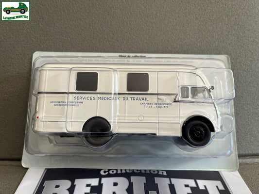 Voiture miniature Camion Berliet GLA 5R Medecine Travail Hachette 1/43