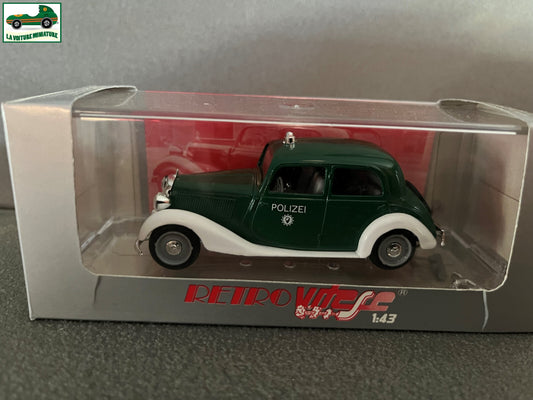 Voiture Miniature Mercedes 170 V Polizei Police Retro Vitesse au 1/43