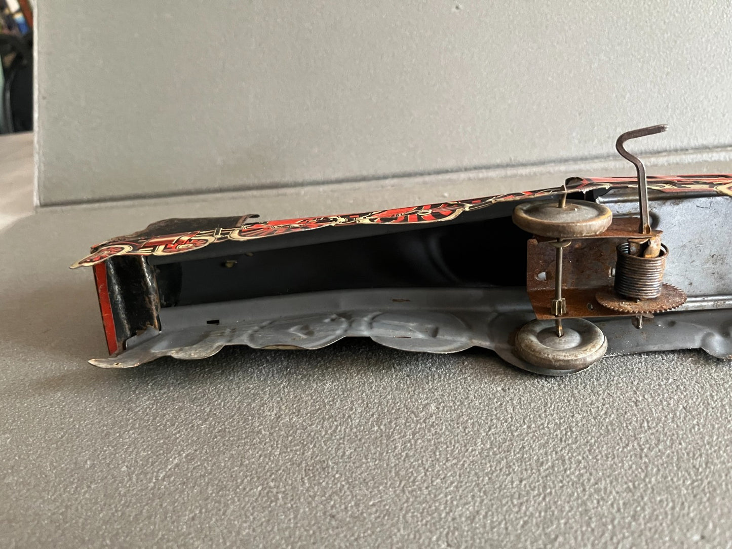 Jouet Ancien Mécanisme Miniature Train Locomotive SNCF Memo 602 France Incomplet