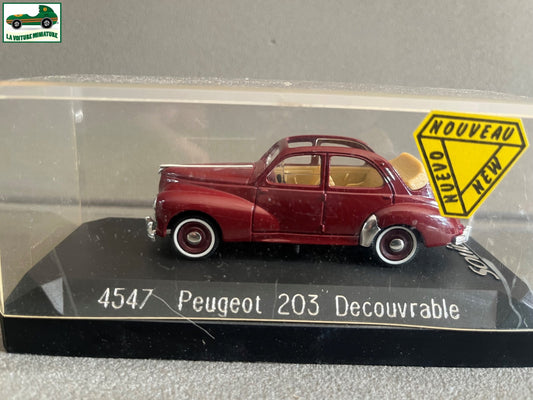 Voiture Miniature 4547 Peugeot 203 Découvrable Solido au 1/43