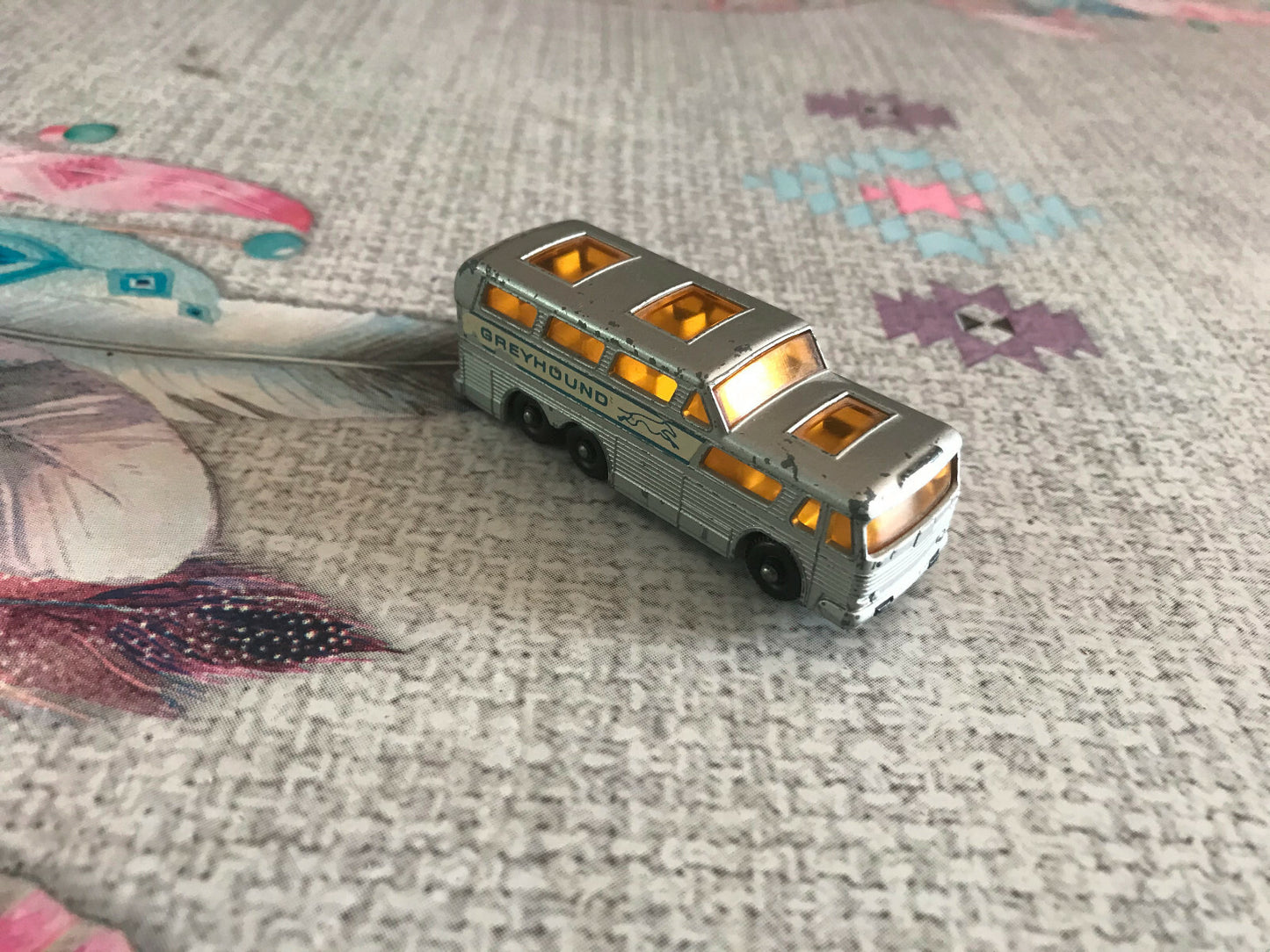 Voiture Miniature Bus Autobus Greyhound Coach Lesney Made In England