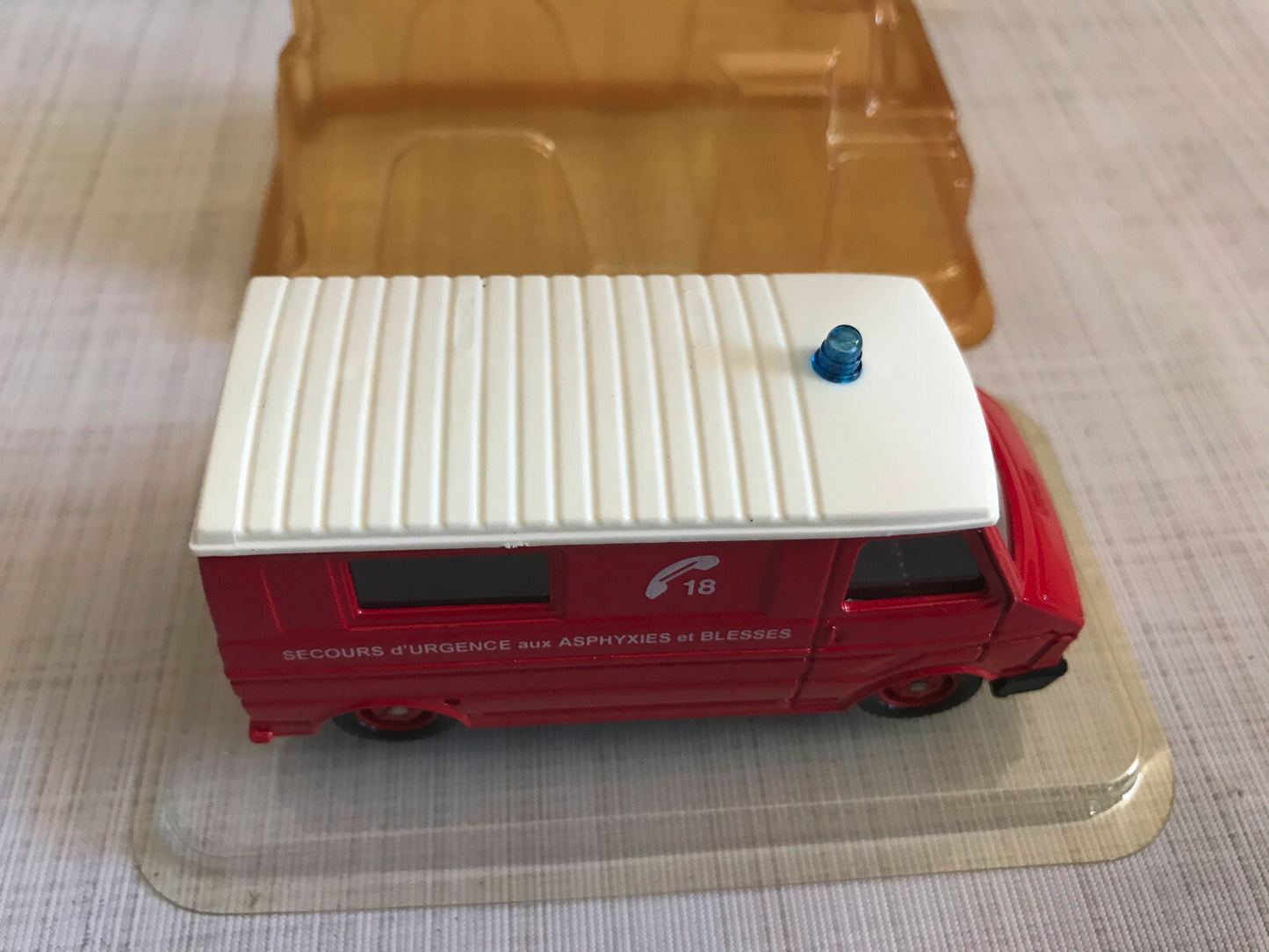Voiture Miniature Pompiers Citroen C35 VSAB Solido au 1/50