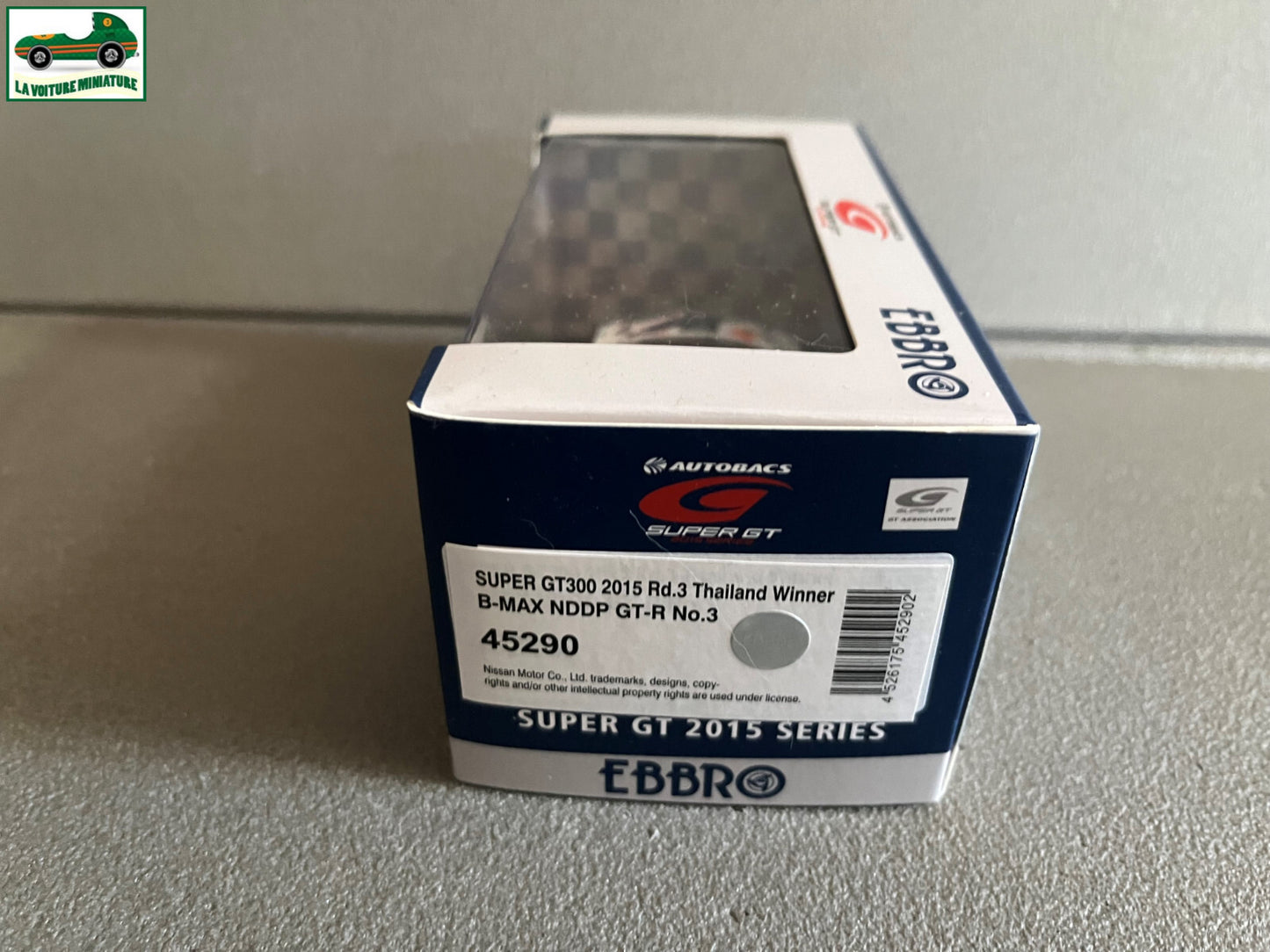 Voiture Miniature B-Max NDDP GT-R Super GT300 2015 Ebbro au 1/43