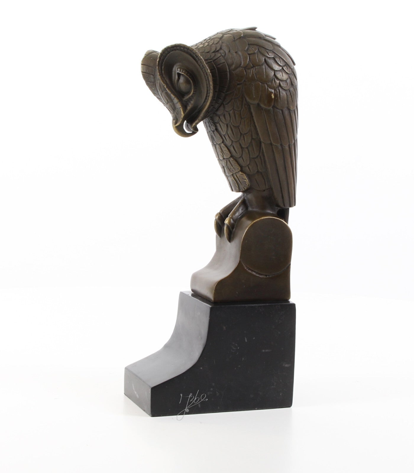 Statue Sculpture Bronze Art Déco Nouveau Hibou Chouette DSBJ-50 Moderne
