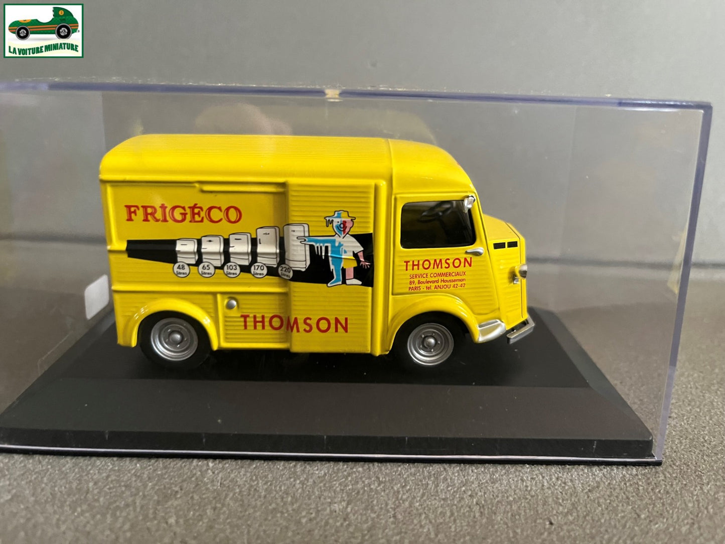 Voiture Miniature Camion Publicitaire Citroen Type H Thomson Frigeco au 1/43