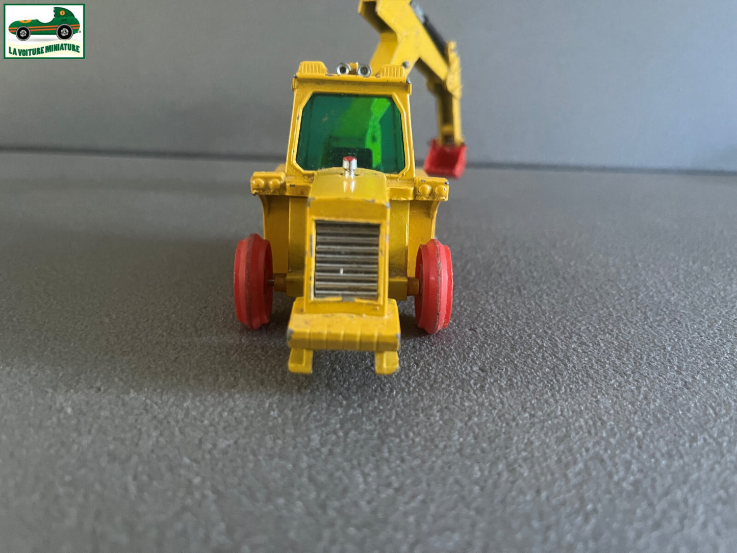 Ancienne Miniature Voiture Muir Hill Tractopelle Matchbox Super Kings 1984 Epave