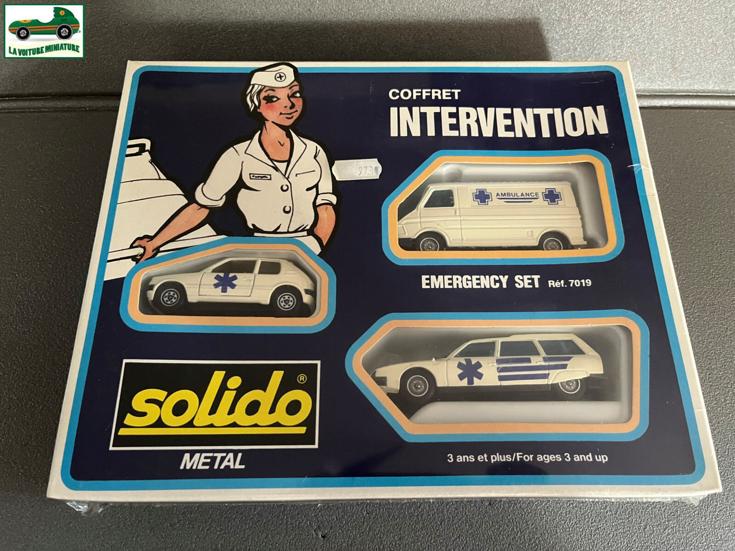 Voiture Miniature Coffret Intervention Solido Emergency Set Ref 7019 France 1/43