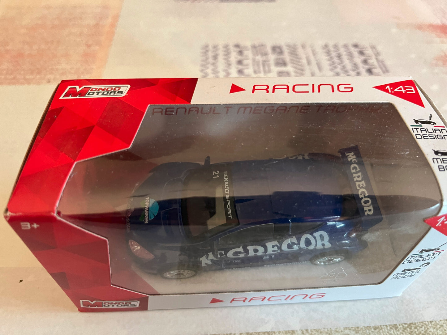 Voiture Miniature Renault Megane Trophy MC Gregor Mondo Motors au 1/43
