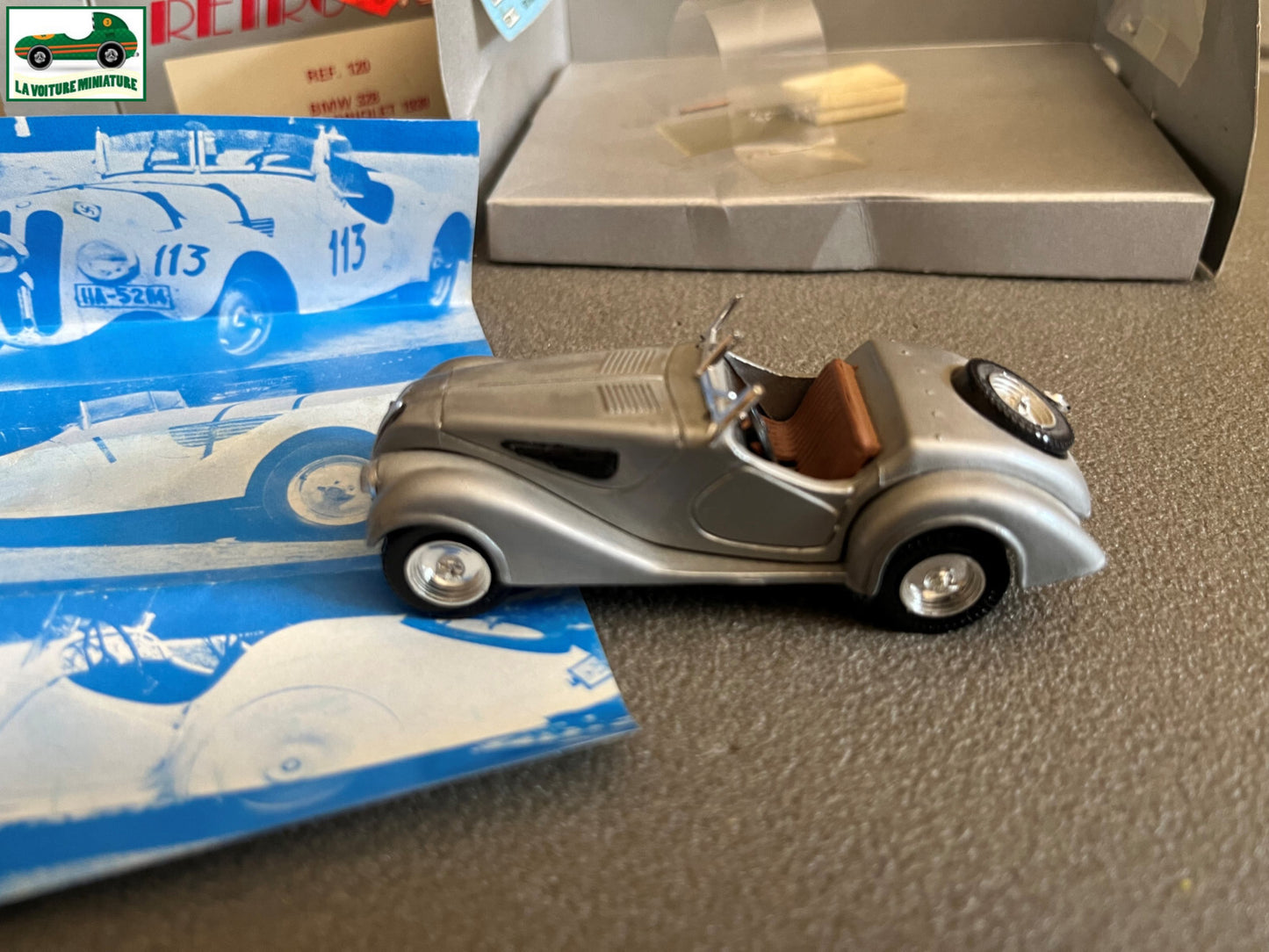 Voiture miniature BMW 328 Cabriolet 1938 Retro Vitesse au 1/43