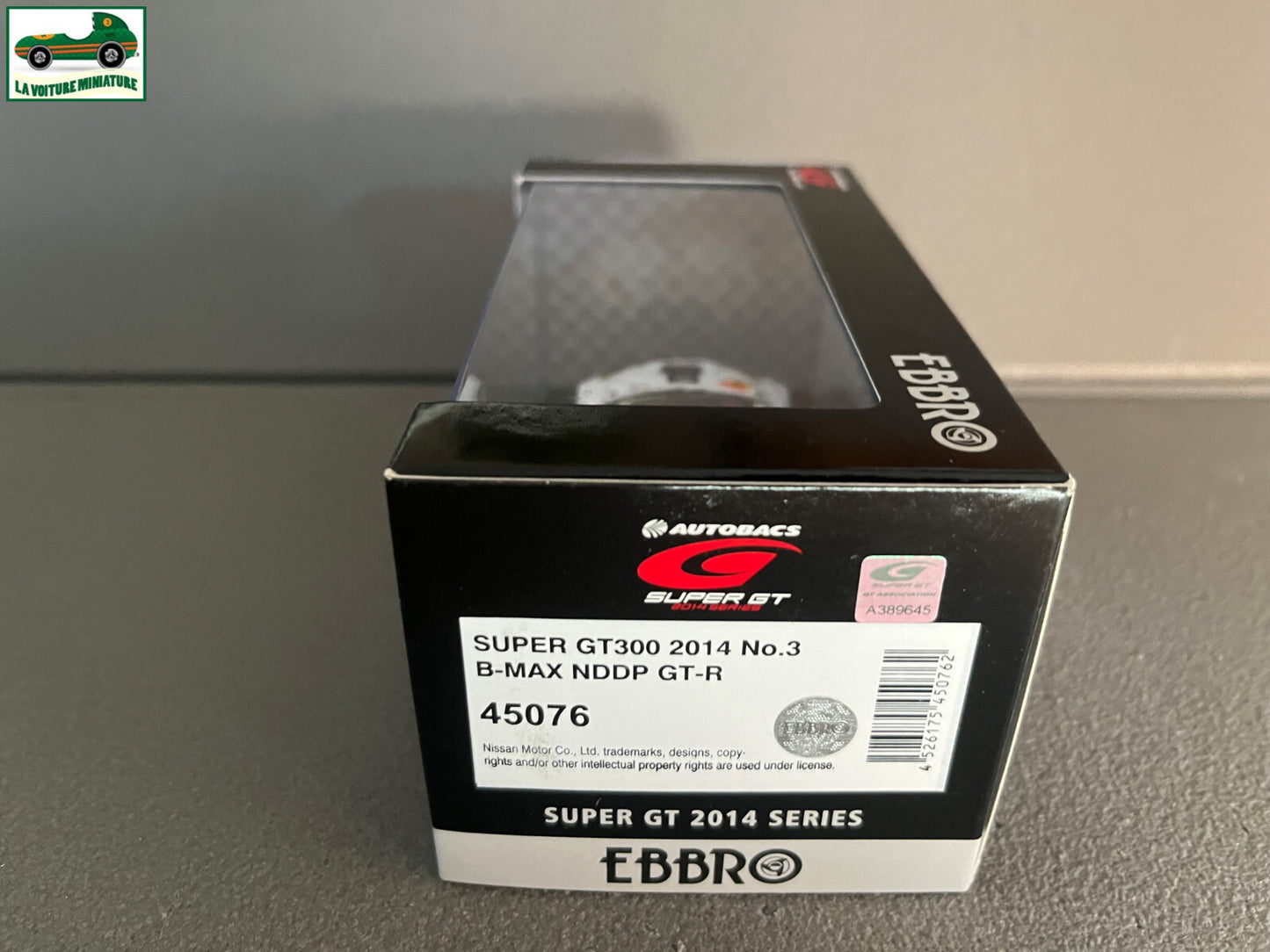 Voiture Miniature B-Max NDDP GT-R Super GT300 2014 Ebbro au 1/43