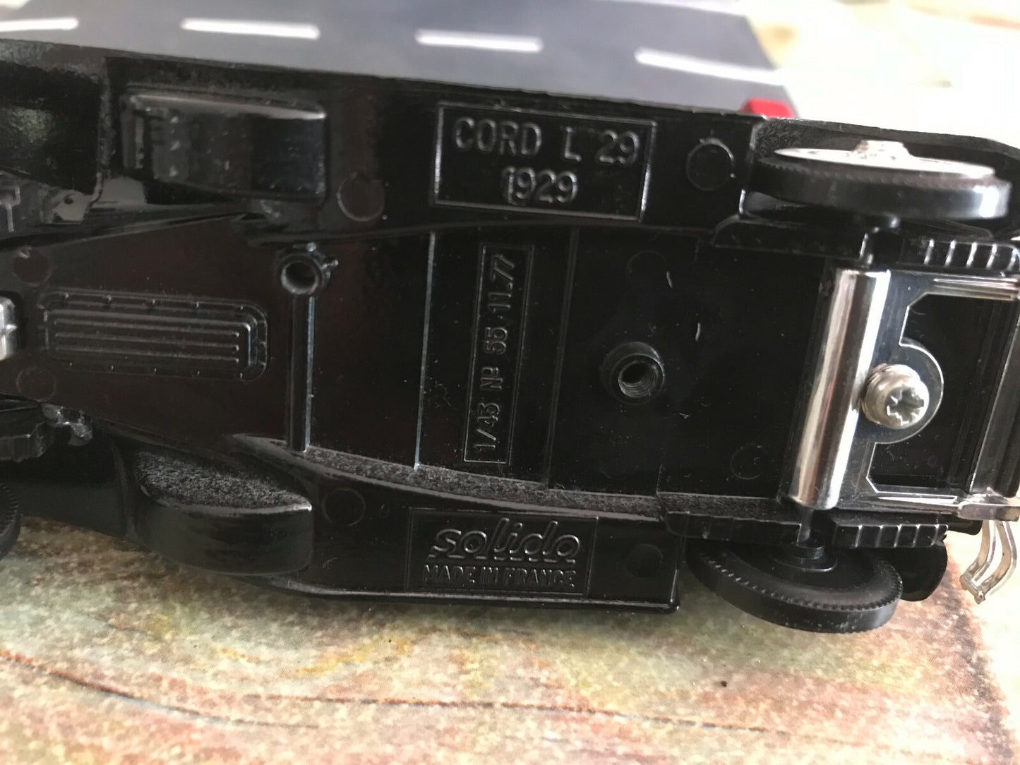 Voiture Miniature Diorama Campagne N15 + Cord L 29 Solido au 1/43