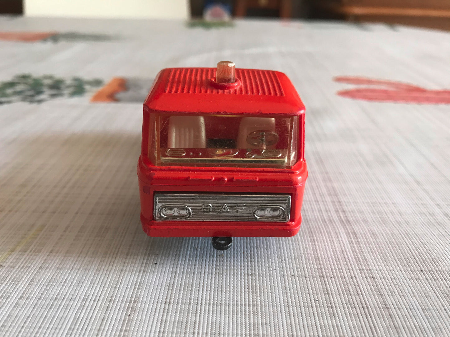 Ancienne Voiture Miniature Camion Tracteur Semi Remorque DAF Greece Plastique
