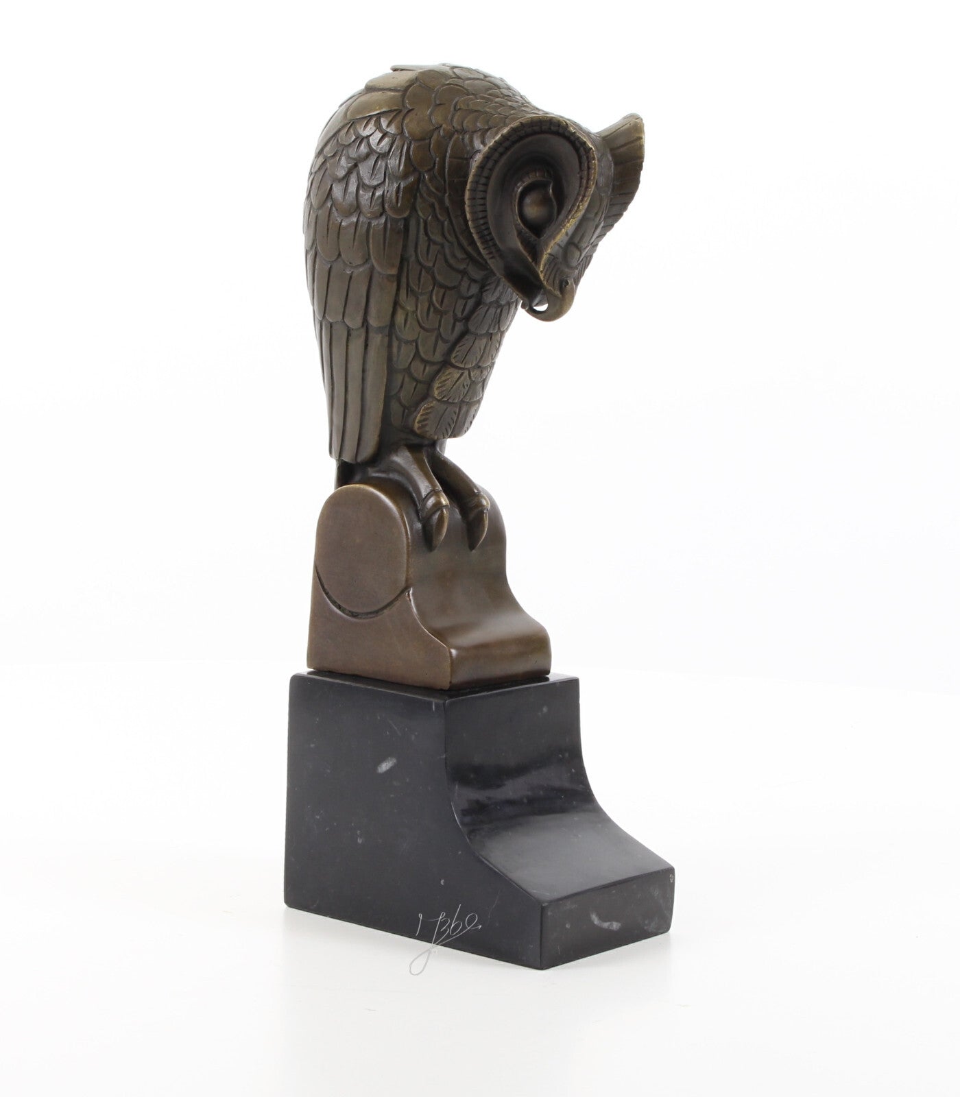 Statue Sculpture Bronze Art Déco Nouveau Hibou Chouette DSBJ-50 Moderne
