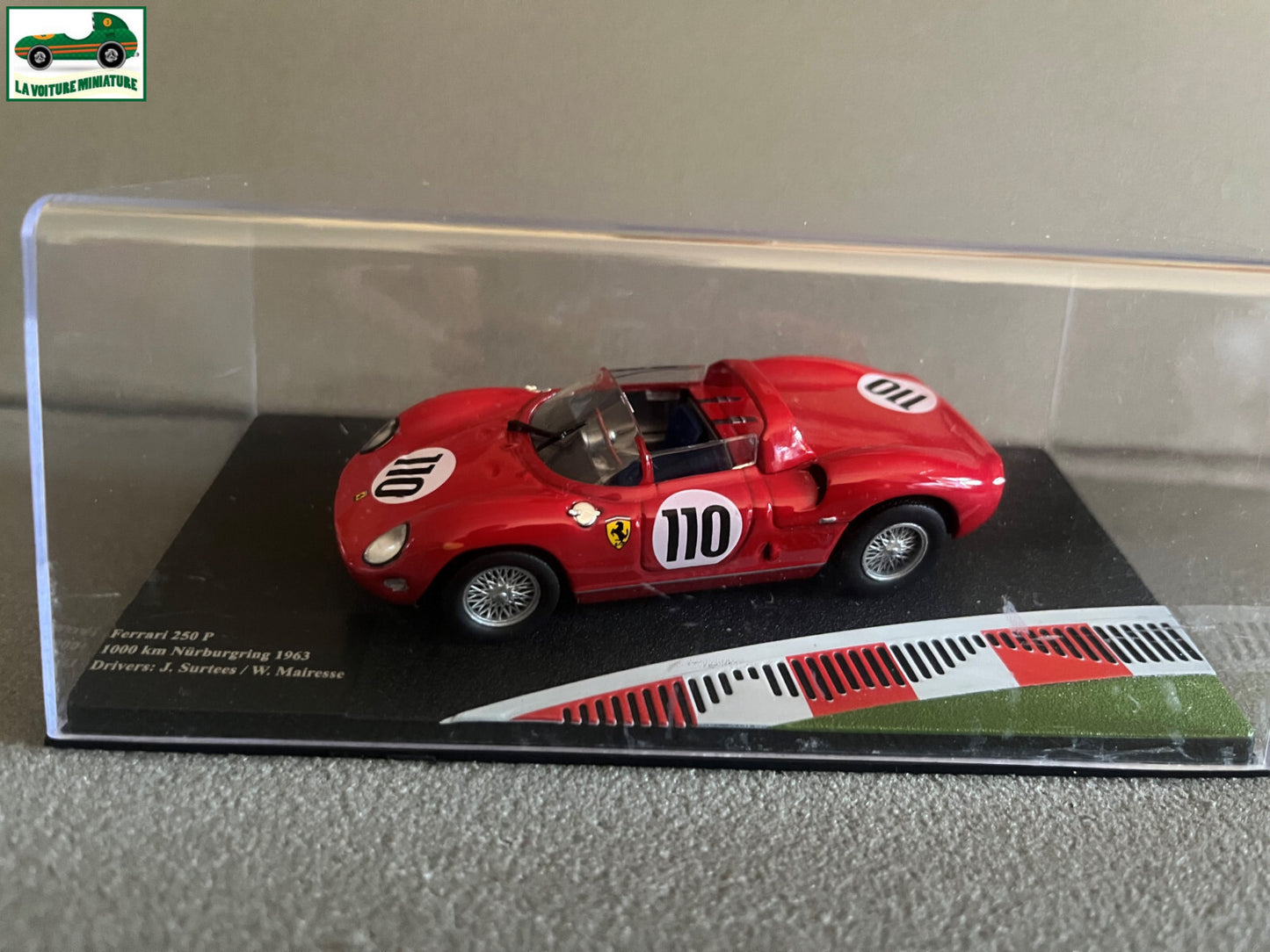 Voiture miniature Collection Ferrari 250P 1000 km Nurburgring 1963 au 1/43