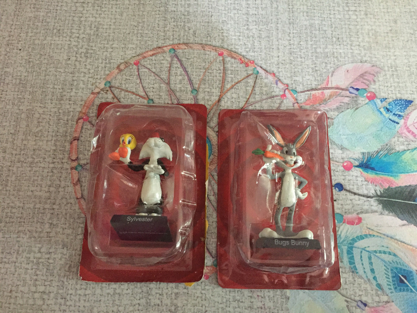 Lot Figurine Plomb Looney Tunes Warner Bros Titi Grosminet Bugs Bunny Plombs 9cm