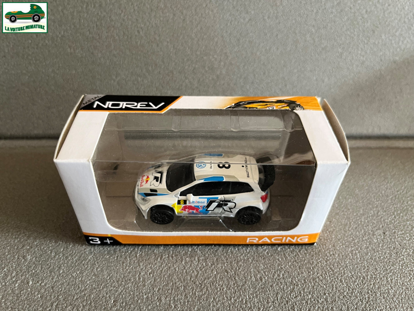 Voiture miniature Volkswagen Polo WRC Rallye Norev 3 inches 1/64