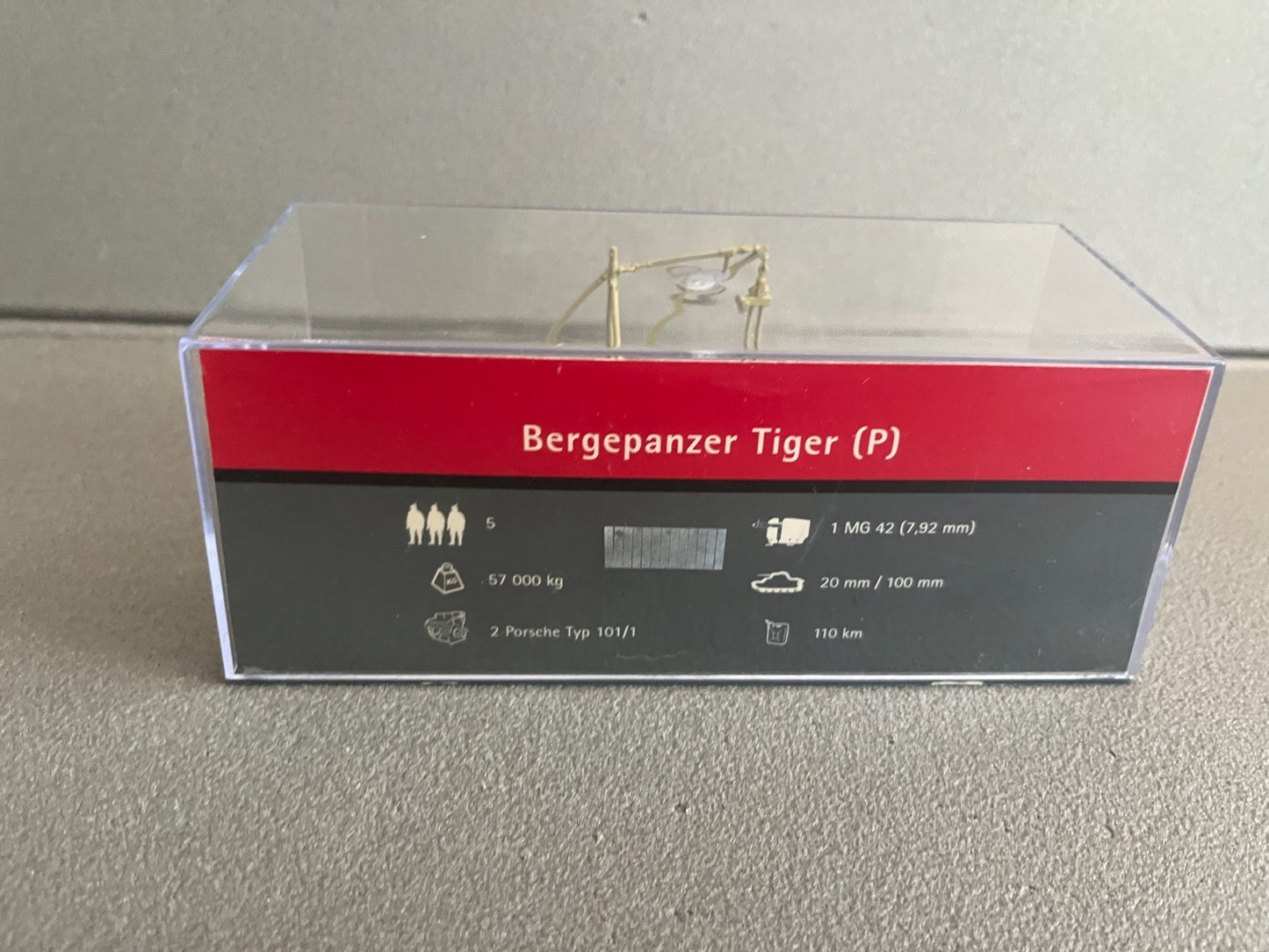 Miniature Militaire Char Tank Blindé Bergepanzer Tiger P Altaya 1/72