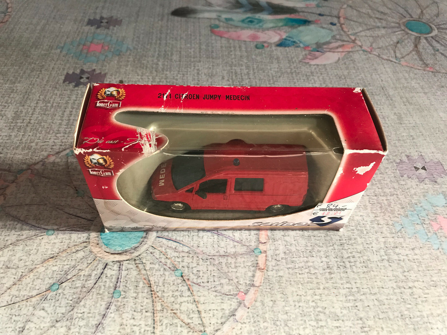 Voiture Miniature Pompiers Camion Citroen Jumpy Medecin Solido TonerGam 1/43