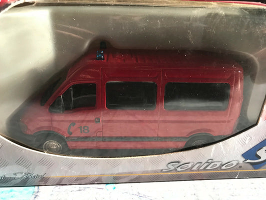 Voiture Miniature Pompiers Camion 2161 Renault Master Solido TonerGam 1/50