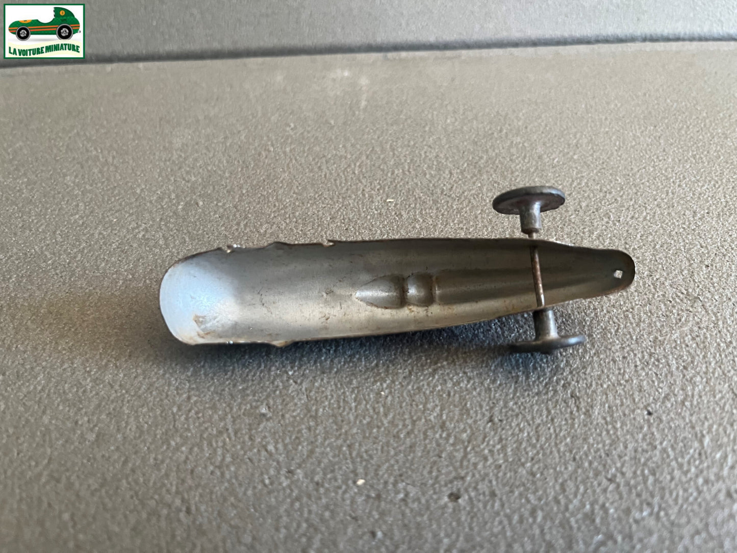 Ancienne Voiture Miniature Course Metal Tole Bugatti Jep France Epave