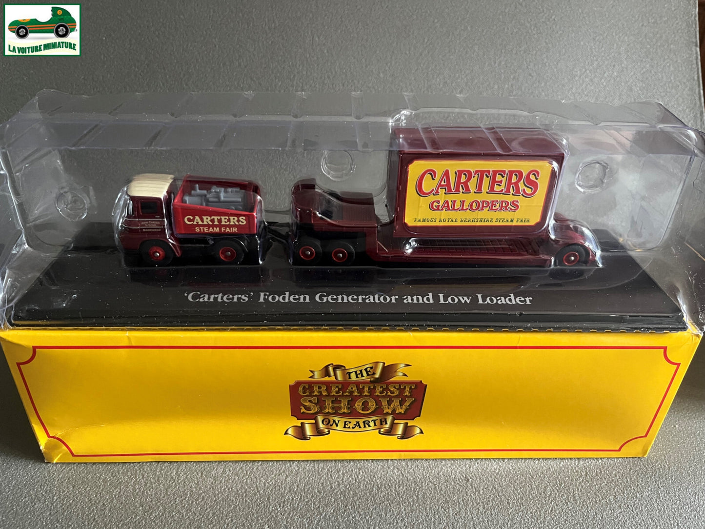 Voiture miniature Cirque Carters Foden Generator and Low Loader Atlas 1/76