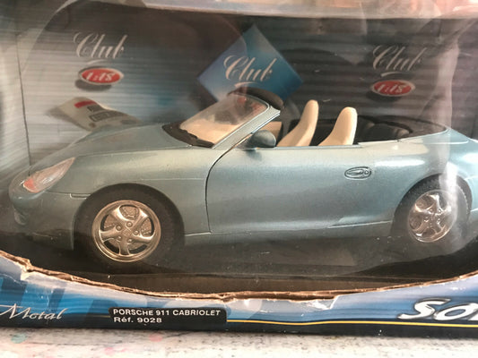 Voiture miniature Porsche 911 Cabriolet 9028 Solido au 1/18