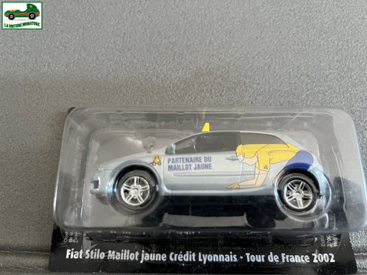 Voiture Miniature Fiat Stilo Maillot Jaune 2002 Tour de France Norev 1/43