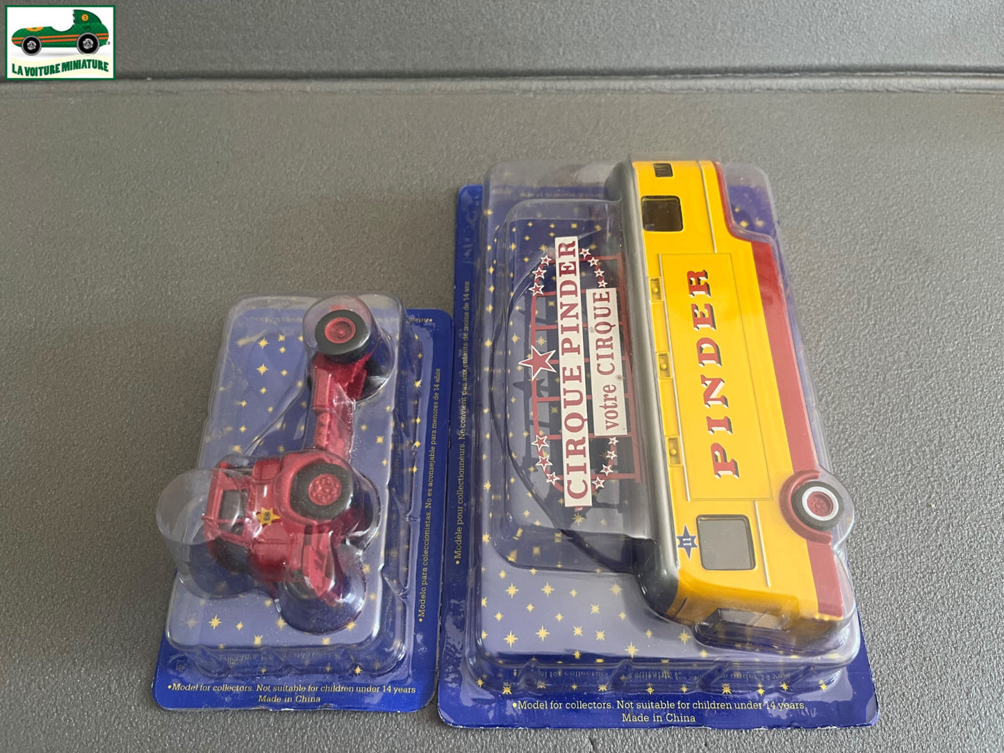 Voiture Miniature Tracteur Saviem Remorque Podium Cirque Pinder Altaya 1/64