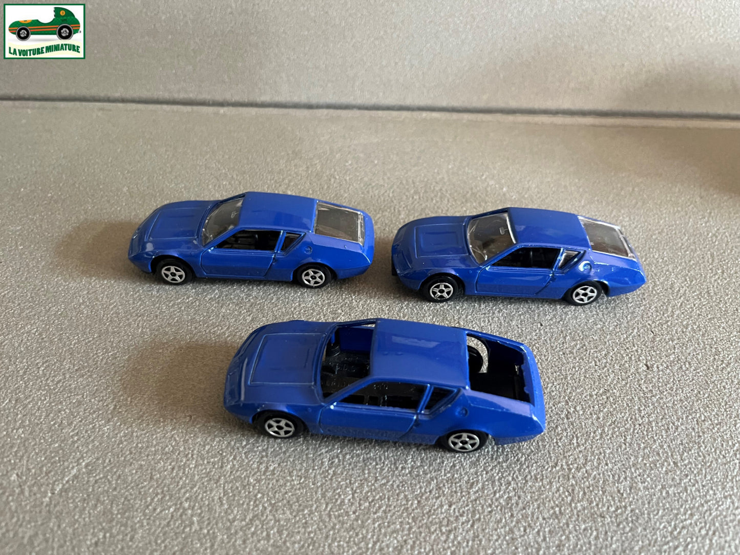 Ancienne Miniature Voiture Lot de 3 Renault Alpine Norev Jet Car au 1/43 Pièces