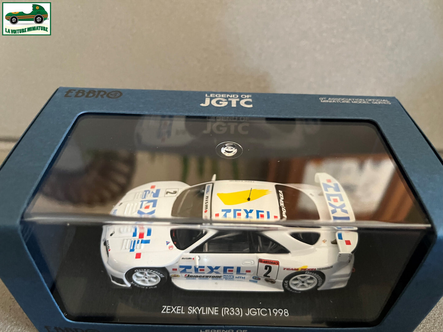 Voiture Miniature Zexel Skyline R33 JGTC 1998 Nissan Ebbro au 1/43