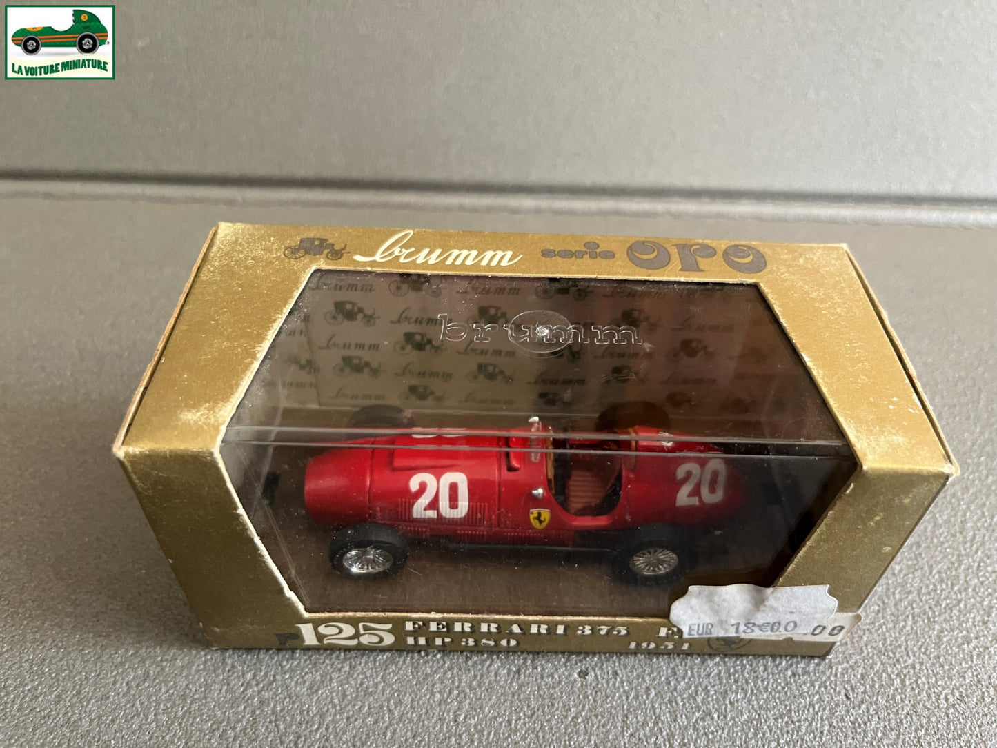 Voiture Miniature Ferrari 375 F1 Formule 1 Ascari Alberto Brumm Italy au 1/43