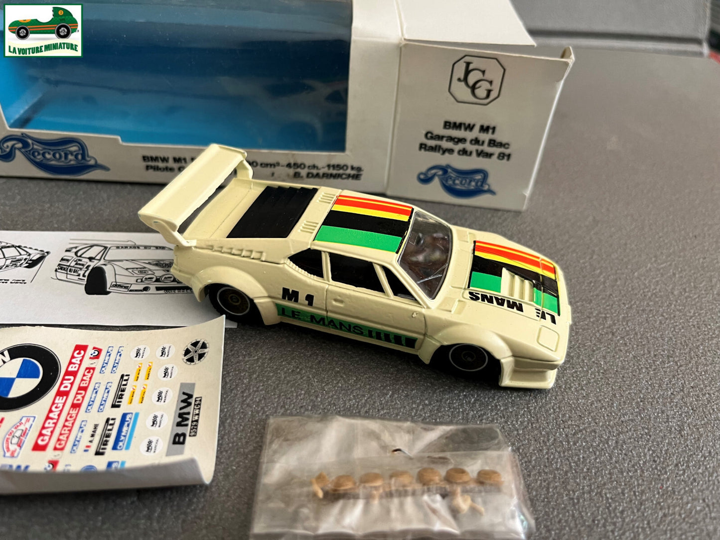 Voiture miniature Kit BMW M1 Garage du Bac Rallye du Var Record Solido 1/43