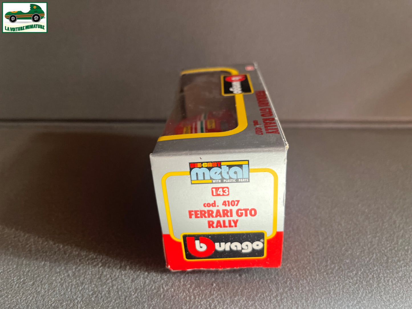 Voiture miniature Collection Ferrari GTO Rally cod 4107 Burago 1/43