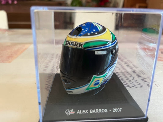 Casque Moto GP Alex Barros 2007 Altaya au 1/5