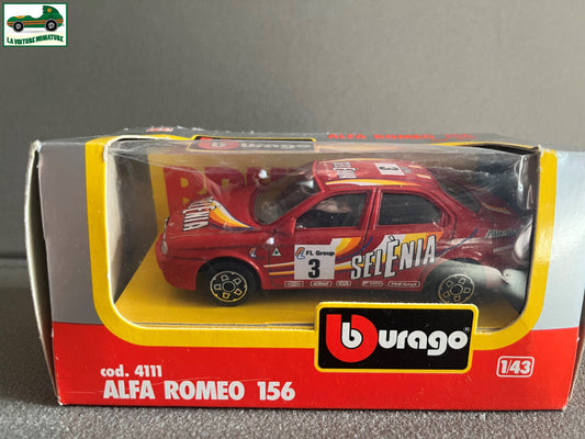 Voiture miniature Burago Alfa Romeo 156 cod 4111 au 1/43