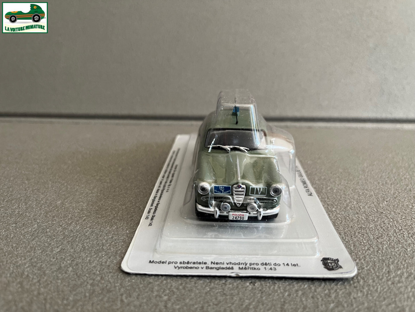 Voiture miniature Alfa Romeo Giulietta Police du Monde DeAgostini 1/43